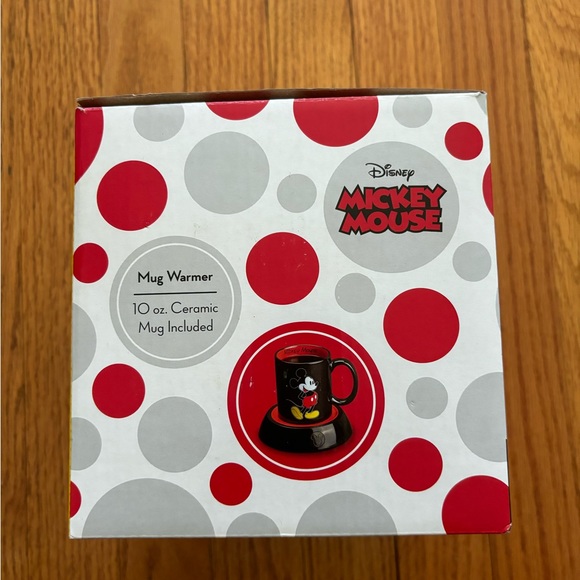 Disney Mickey Mouse Mug Warmer Includes 10oz Ceramic Mug Drinkware Cup NIB - Picture 2 of 7